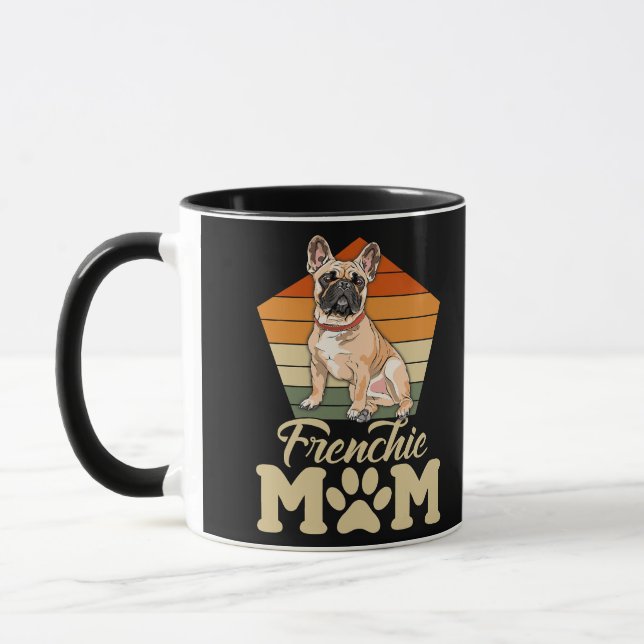 Mug Frenchie Mom Mignonne French Bulldog Pour la Fête  (Gauche)