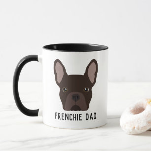 Mug Frenchie Papa Brown French Bulldog