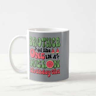 Mug Frère de la pastèque de 1er anniversaire mignonne