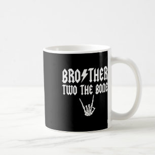 Mug Frère Deux L'Os Skeleton Mains Famille Anniversair
