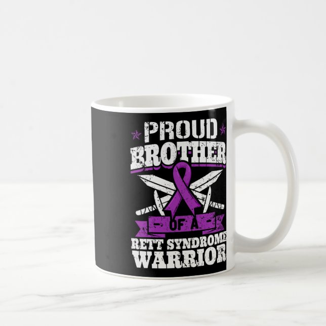 Mug Frère D'Un Syndrome De Rett Guerrier Sensibilisati (Droite)