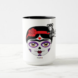 Mug Frida Kahlo   FridaMoji - jour des morts