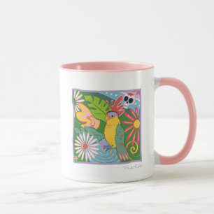 Mug Frida Kahlo Parrot Graphic