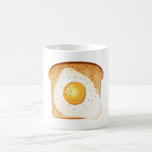 Mug Fried egg on toast