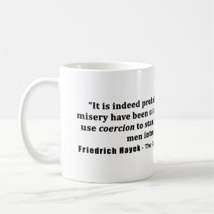 Mug Friedrich Hayek Cite D'Autres Dommages Faits Par L
