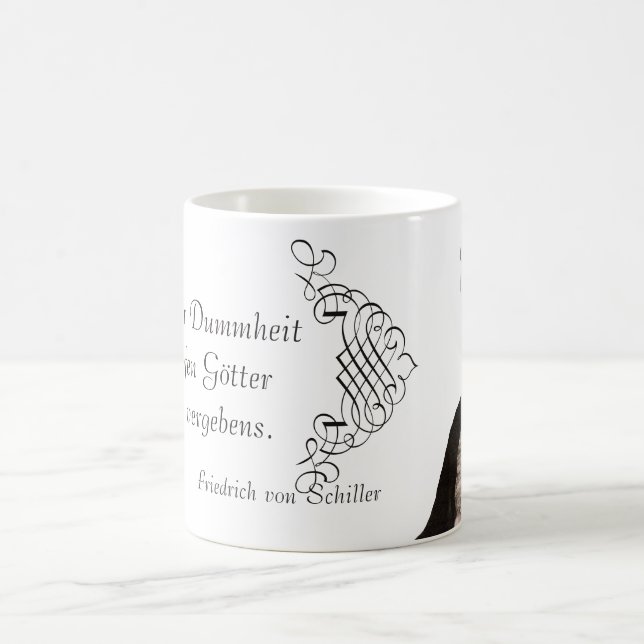 Mug Friedrich von Schiller Quote sur l'ignorance de (Centre)