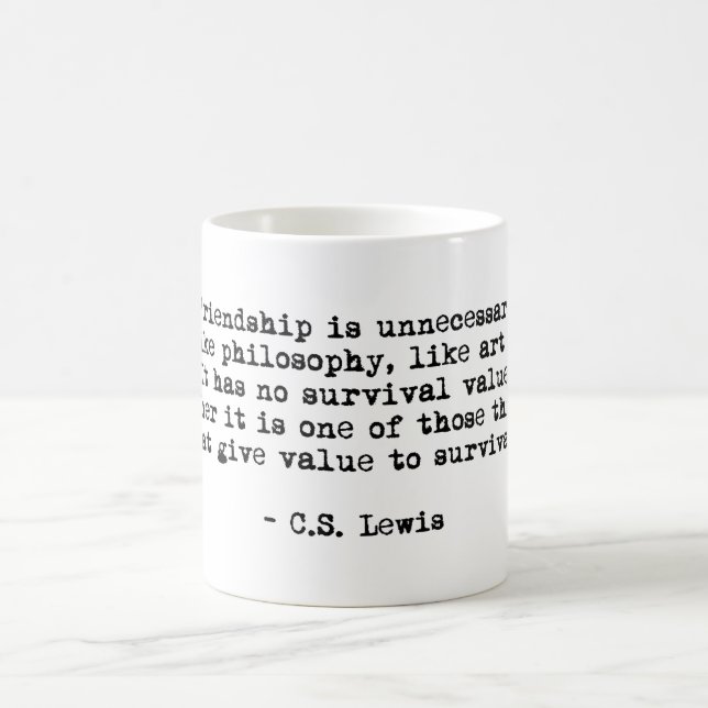 Mug Friend Best Friend CS Lewis Citation (Centre)