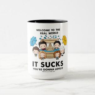 Mug FRIENDS™ Bienvenue dans le monde réel Chibi