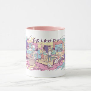 Mug FRIENDS™ Dessin animé d'appartement
