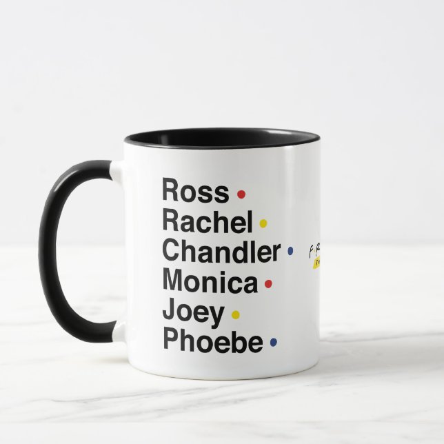 Mug FRIENDS™ | Noms des personnages (Gauche)