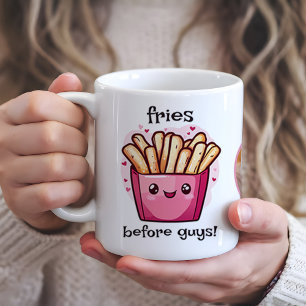 Mug Fries avant les garçons Galentines Photo Collage