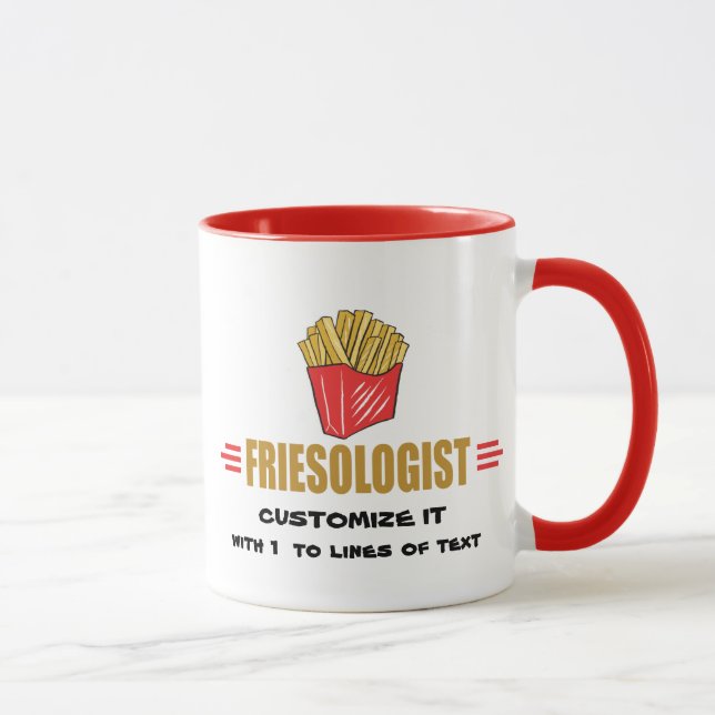 Mug Fries de France amusantes (Droite)