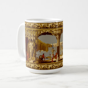 Mug Frise de style gothique revival de l'ère victorien