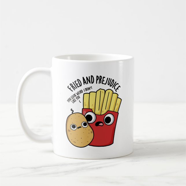 Mug Frit Et Préjudice Funny Fries Pun (Gauche)