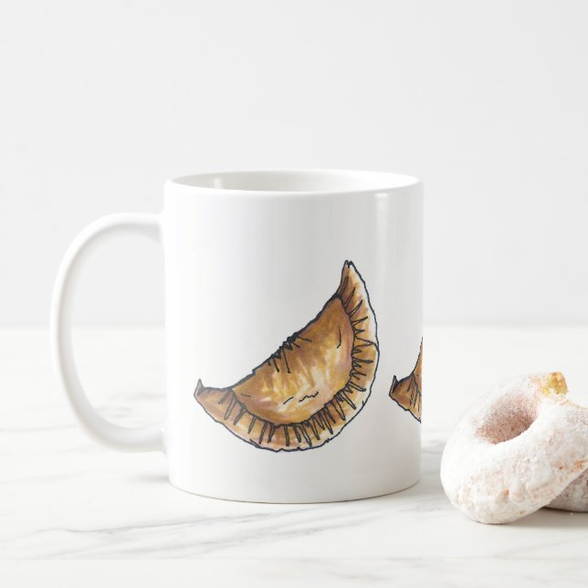Mug Fromage Empanadas Espagnol Latin Cuisine alimentai (Avec donut)