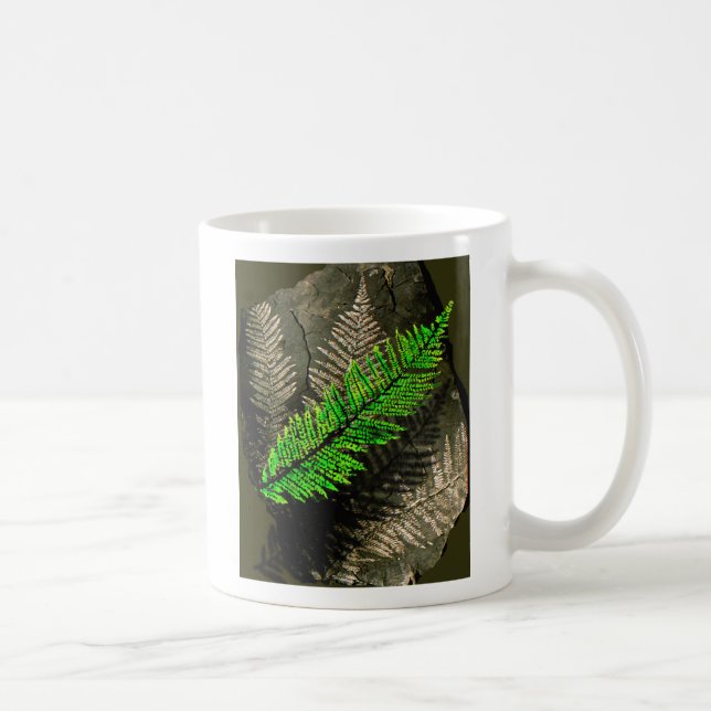 Mug fronde de neuratt, carbonifère d'arbre de fougère (Droite)