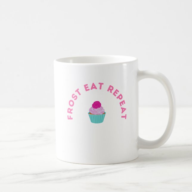 Mug Frost Eat Repeat Cupcake Design (Droite)