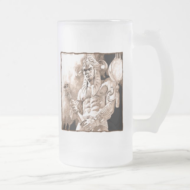 Mug Frosted Guerrier barbare (Droit)