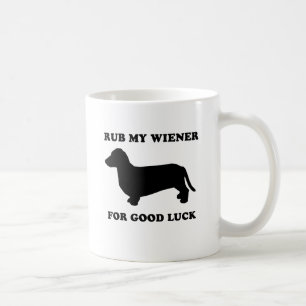 Mug Frottez ma saucisse pour la bonne chance