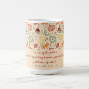 Mug Fruit de l'Esprit Écriture Abstraite