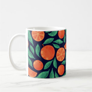 Mug Fruit orange : Vintage coloré sans fil