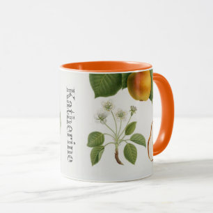 Mug Fruit Vintage de fleurs de poires sur mesure