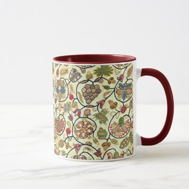 Mug Fruits et fleurs de broderie (Droite)