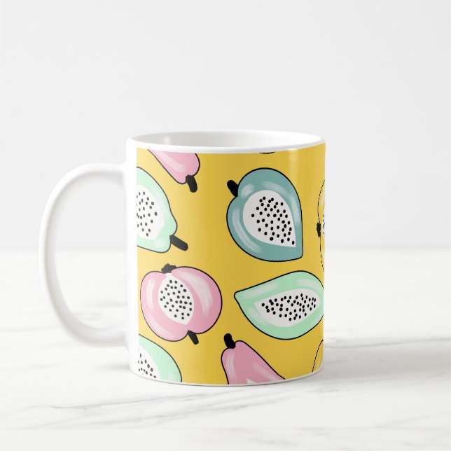 Mug Fruits tropicaux : Motif d'impression dynamique (Gauche)