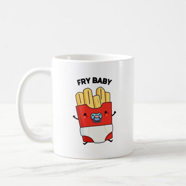Mug Fry Baby Funny French Fries Pun (Gauche)