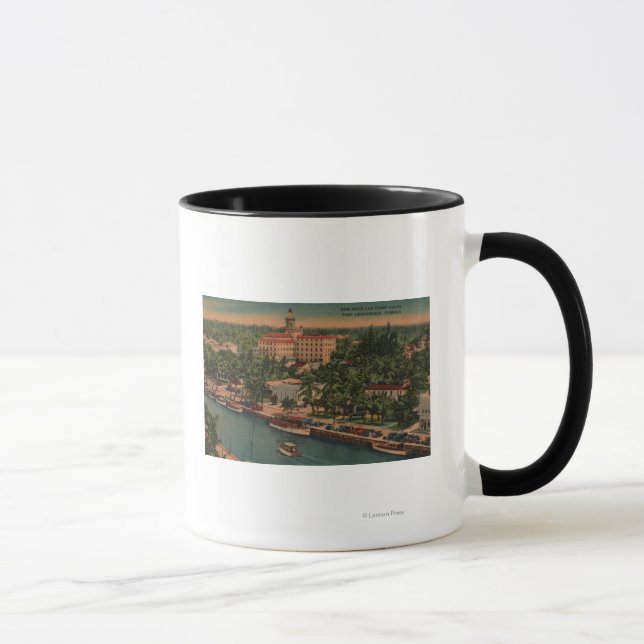 Mug Ft. Lauderdale, FL - Vue de New River & Court (Droite)