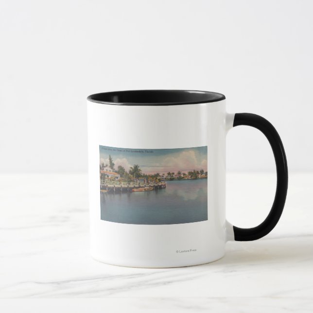 Mug Ft. Lauderdale, Floride - Scène du canal (Droite)