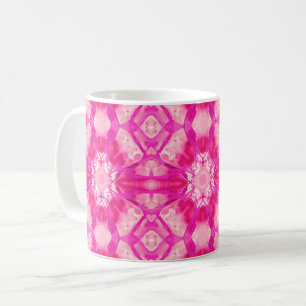 Mug Fuchsia et Pastel Pink Tie Dye Motif