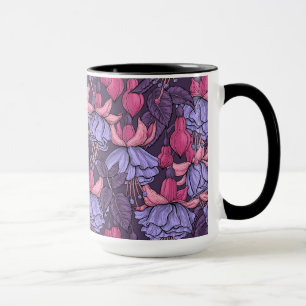Mug Fuchsia rose et violet