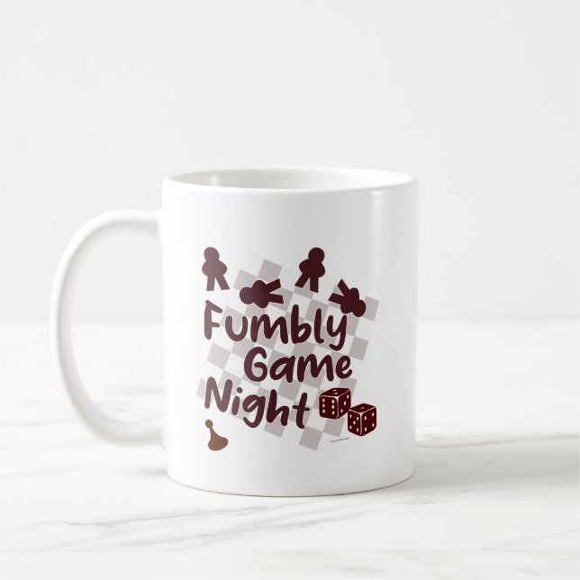 Mug Fumbly Family Jeu Conception Humour de nuit (Gauche)