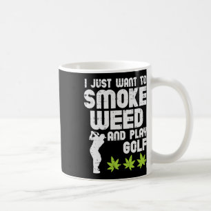 Mug Fumer De L'herbe Jouer Au Golf Golf Thc Golfeur Fu