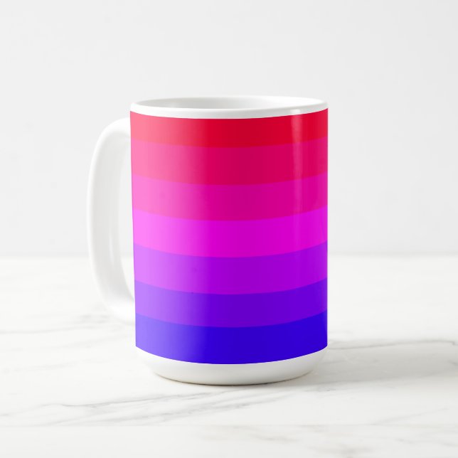 Mug Fun coloré Ombre Gradient (Devant gauche)