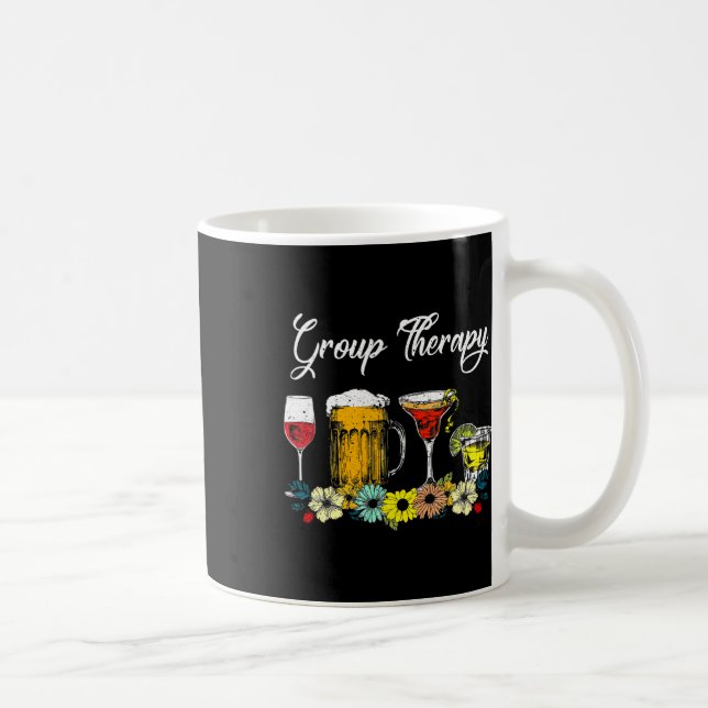 Mug Fun Group Therapy Floral Drink Gles Mental Health (Droite)