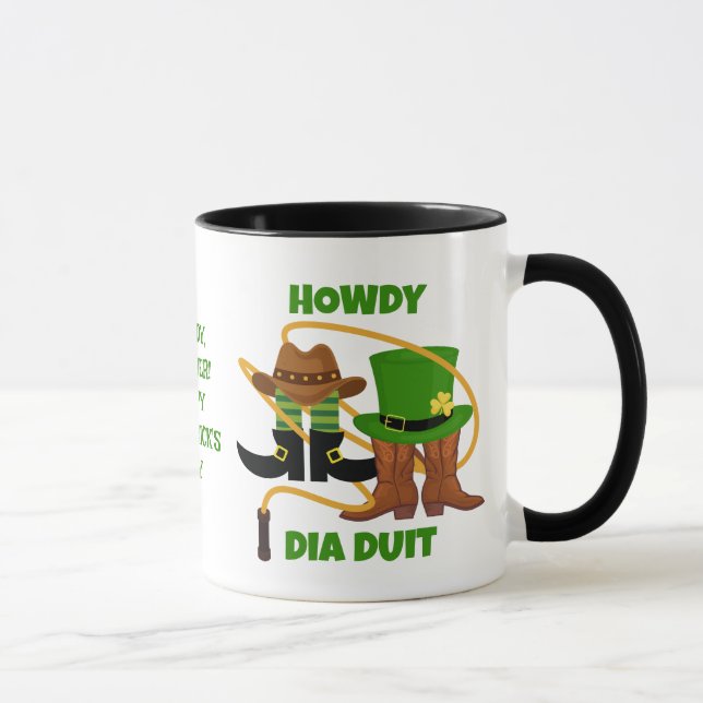 Mug Fun Happy Jour de la Saint Patrick HOWDY DIA DUIT  (Droite)
