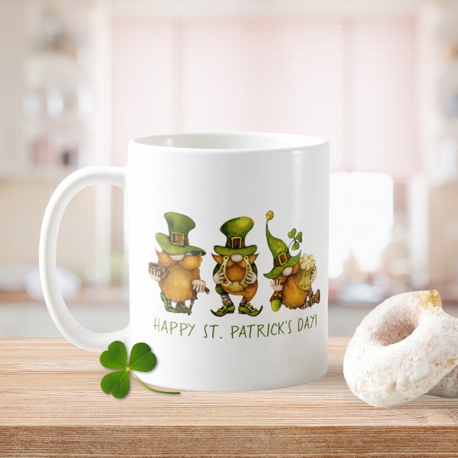 Mug Fun Irish Gnomes Bonne St Patrick's Day (Fun Irish Gnomes Happy St. Patrick's Day Coffee Mug)