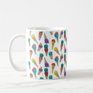 Mug Fun Melty Summer Goth Crâne Crème glacée bijou bla
