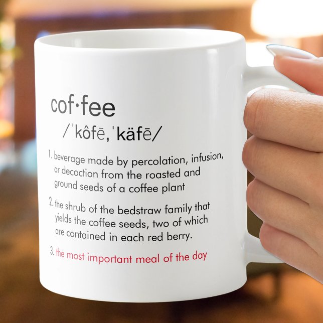 Mug Fun MINE ! + Café Définition Meilleur Repas du Jou (Créateur téléchargé)