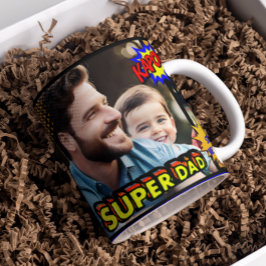 Mug Fun photo filtre effet bande dessinée papa nom cad
