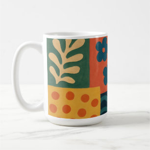 Mug Fun Retro Garden Collage Motif Motif