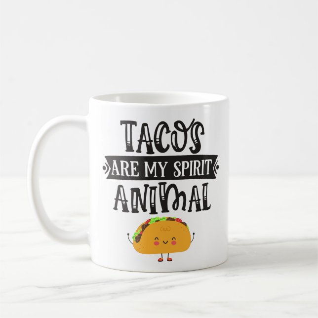 Mug Fun Tacos sont mon esprit animal humoristique (Gauche)
