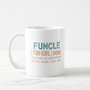 Mug Funcle Funny Uncle Définition, Awesome Legend Hero