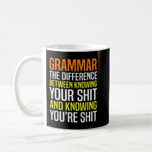 Mug Funky Anglais enseignant Grammar Police Sarcasme