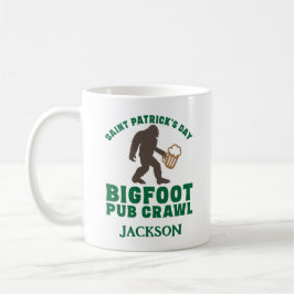 Mug Funky Big Foot Pub Crawl Nom Jour de la Saint Patr