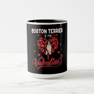 Mug Funky Boston Terrier Est Ma Valentine