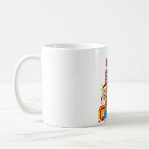 Mug Funky Corgi Noël Lumières Chien Chien Chien Chien 