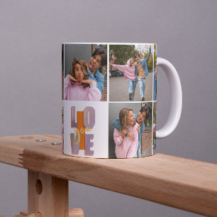 Mug Funky Energetic I Love You Photo Collage
